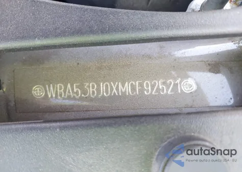 2021 BMW 540I из США, поврежденный, VIN WBA53BJ0XMCF92521